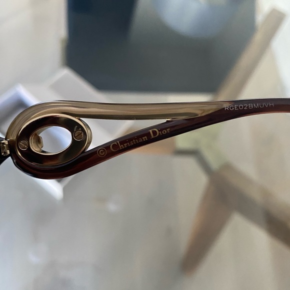 Dior Oversized Womens Sunglasses Brown Gold DIORVOLUTE2F - Picture 8 of 16